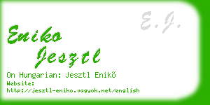 eniko jesztl business card